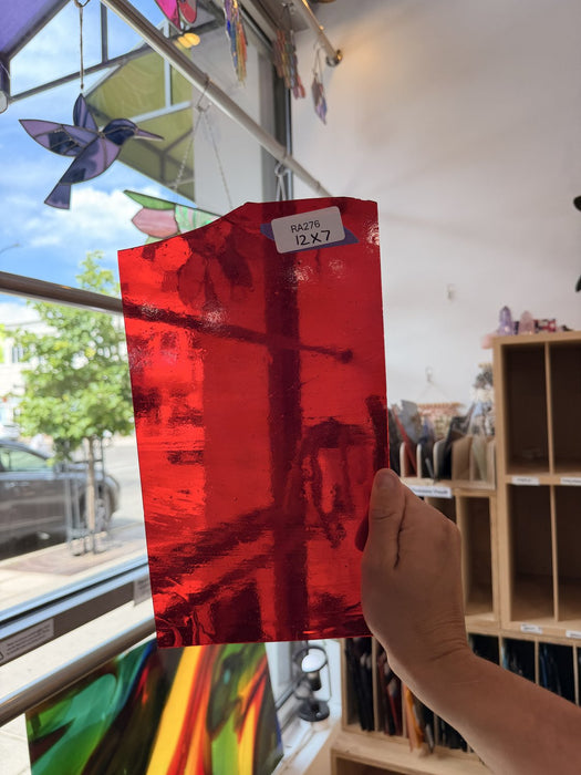 Red Transparent Kokomo Sheet Glass Kokomo Glass