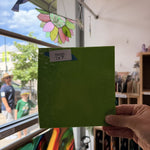 Lime Green Opal Sheet Glass Colorado Glassworks RA283 (7x7in)