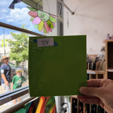Lime Green Opal Sheet Glass Colorado Glassworks RA283 (7x7in)