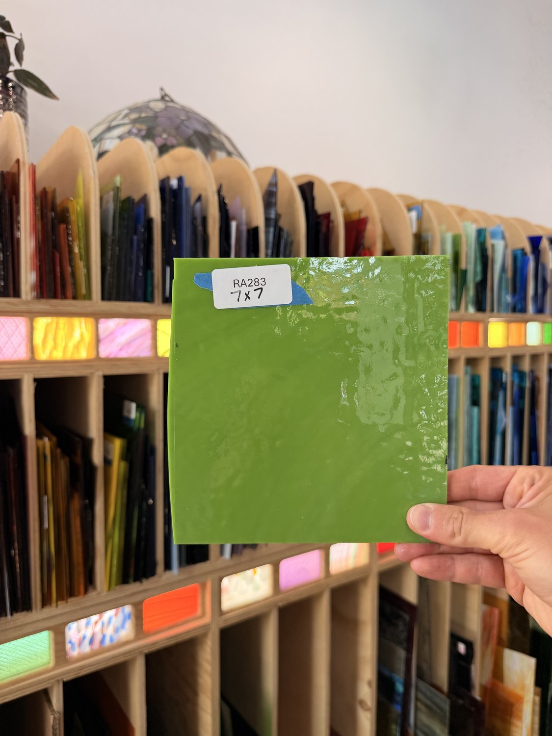 Lime Green Opal Sheet Glass Colorado Glassworks