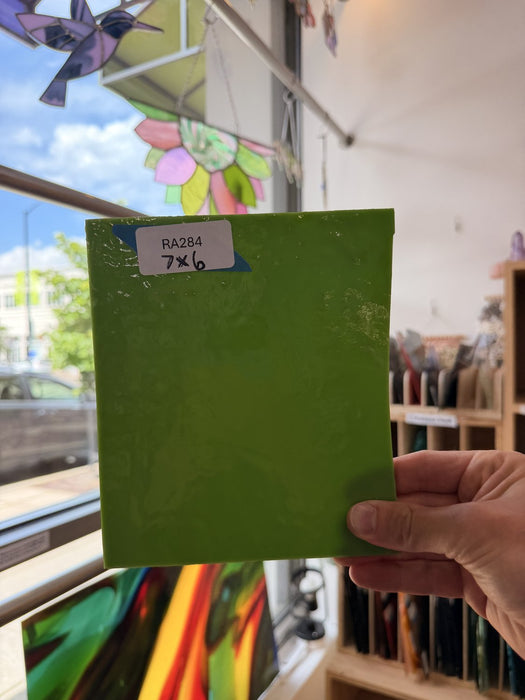 Lime Green Opal Sheet Glass Colorado Glassworks