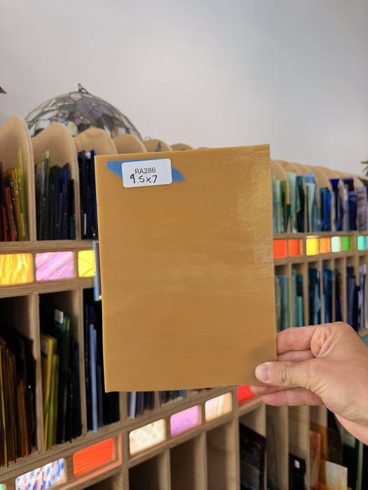 Khaki Vintage Opal Sheet Glass Colorado Glassworks