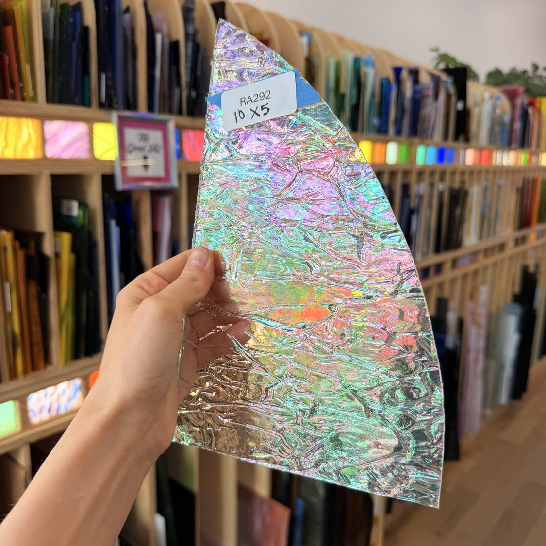 Clear Iridescent Vintage Spectrum Krinkle