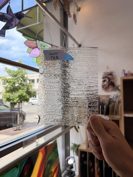 Clear Cottswald Textured Sheet Glass Colorado Glassworks