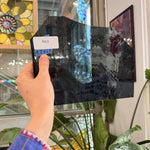 Dark Gray Green Mouth Blown Transparent Sheet Glass – RA3