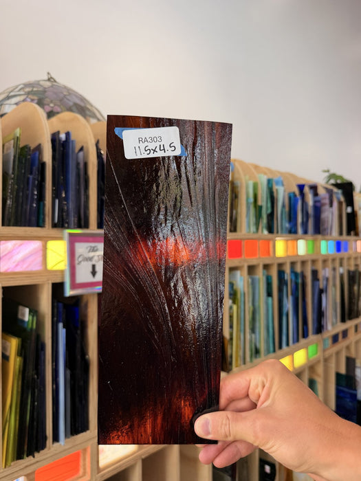 Brown Wispy Youghiogheny Sheet Glass Youghiogheny Glass Default Title