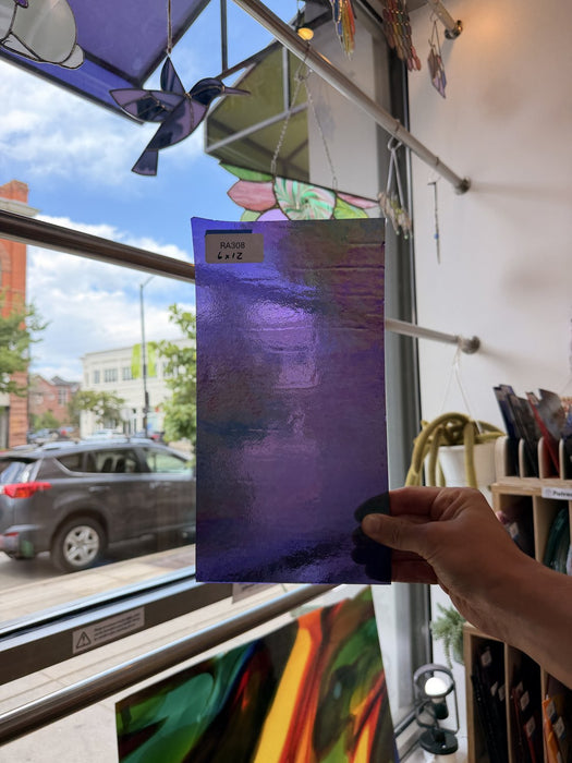Iridescent Purple Transparent Sheet Glass Colorado Glassworks Default Title