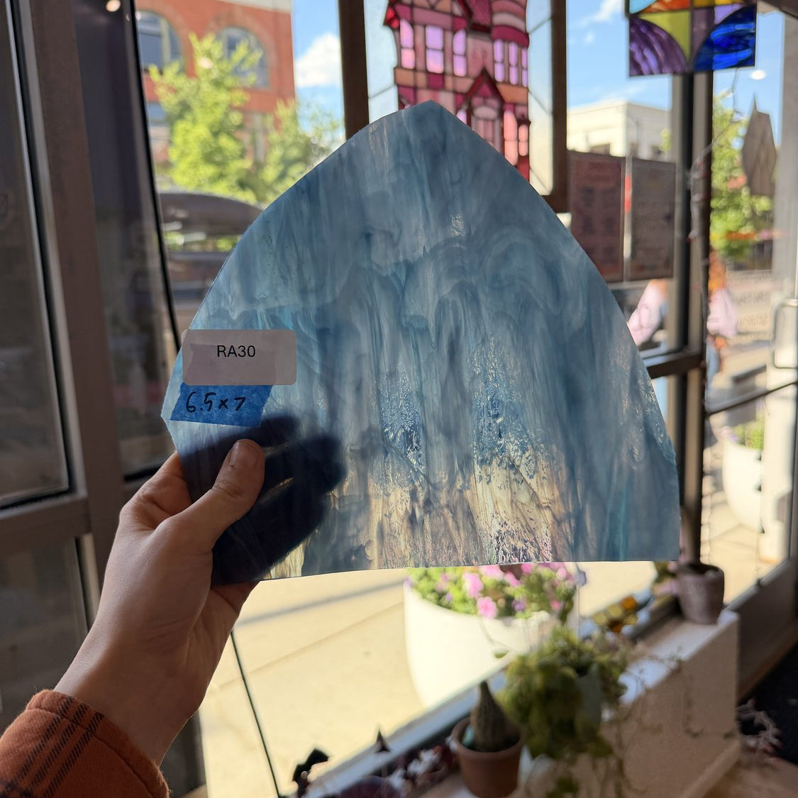 Yonder Blue Spectrum Corsica Sheet Glass Spectrum Glass