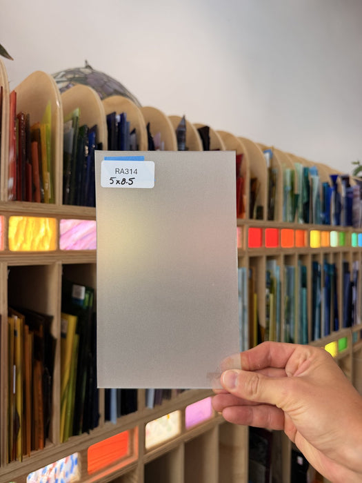 Sanblasted Clear Sheet Glass Colorado Glassworks RA314 (5x8.5in)