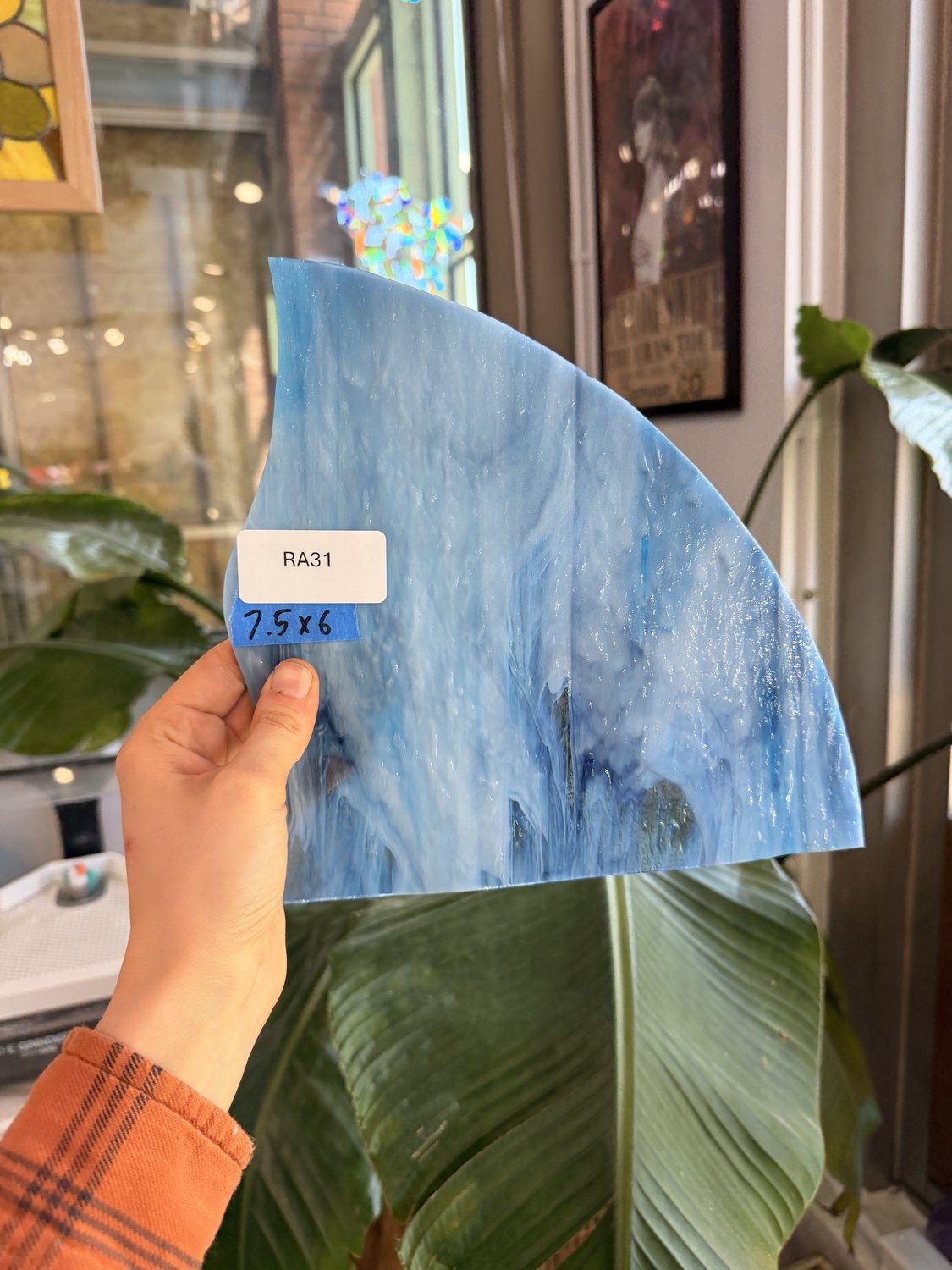 Yonder Blue Spectrum Corsica Sheet Glass Spectrum Glass