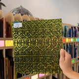 Lime Green Whitney Rosebud Kokomo Sheet Glass Kokomo Glass