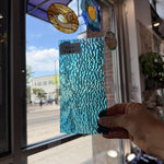 White Blue Rippled Sheet Glass Colorado Glassworks Default Title