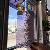 Purple English Muffle Transparent Sheet Glass Colorado Glassworks