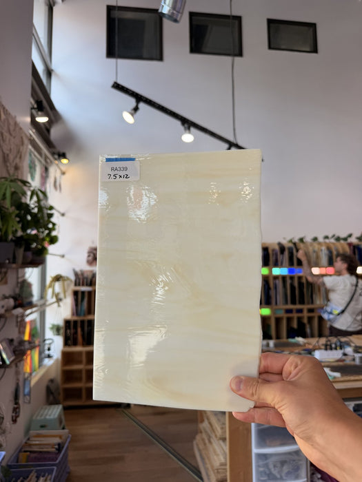 Tan Cream Wispy Spectrum Sheet Glass Spectrum Glass