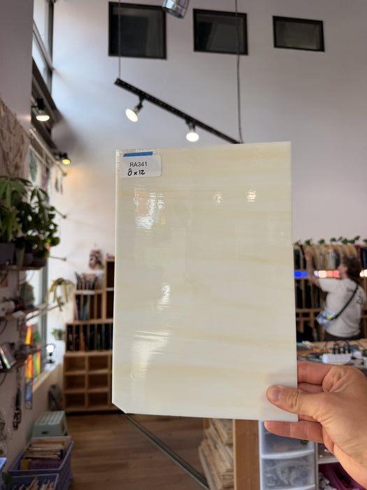 Tan Cream Wispy Spectrum Sheet Glass Spectrum Glass RA341 (8x12in)