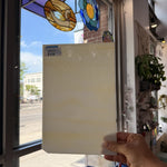Tan Cream Wispy Spectrum Sheet Glass Spectrum Glass