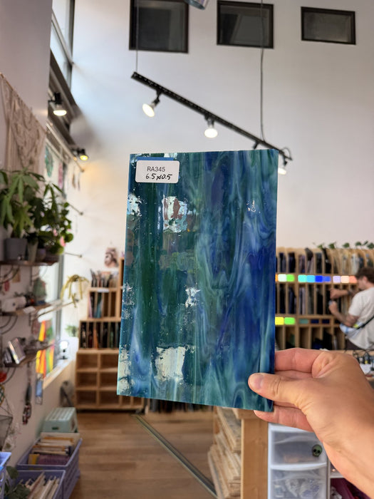Green Blue Wispy Armstrong Sheet Glass Armstrong Glass