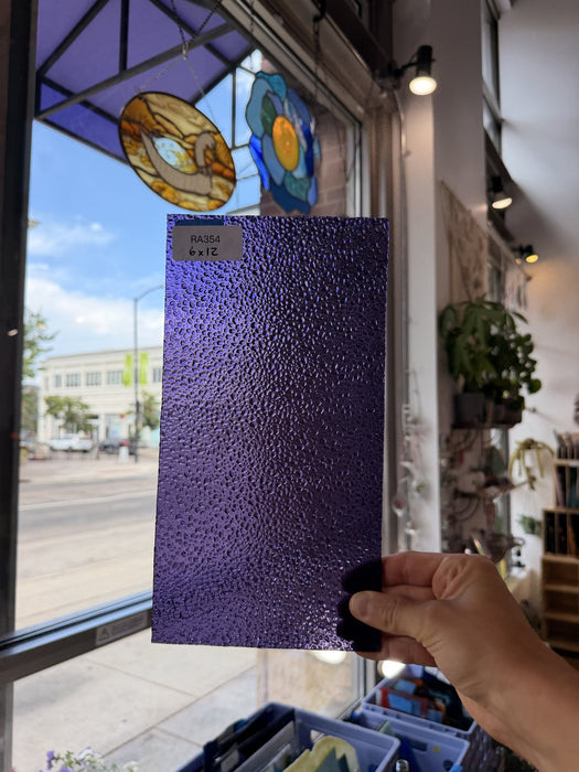 Purple 311V Dew Drop Sheet Glass Colorado Glassworks RA354 (6x12in)