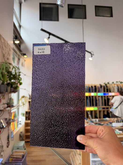 Purple 311V Dew Drop Sheet Glass Colorado Glassworks