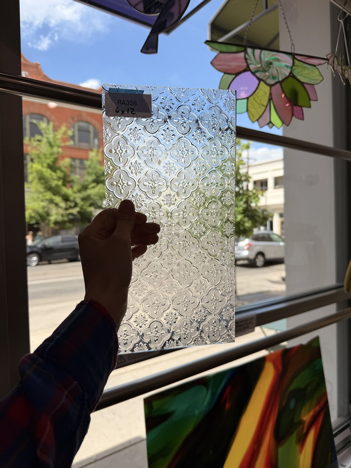 Clear Lace Morisco Sheet Glass Colorado Glassworks