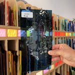 Steel Blue Waterglass Oceanside Fusible 96 COE Fusible Sheet Glass Oceanside Glass Default Title