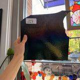 Black Iridescent Bullseye Fusible 90 COE