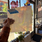 Pink Yellow Wispy Armstrong Sheet Glass Armstrong Glass