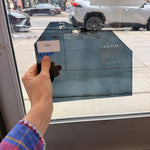 Dark Gray Green Mouth Blown Transparent Sheet Glass – RA3