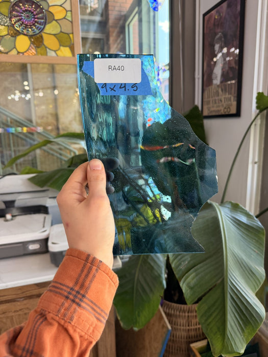 Tropical Blue Mouthblown Transparent