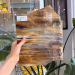 Vintage Brown White Wispy Spectrum