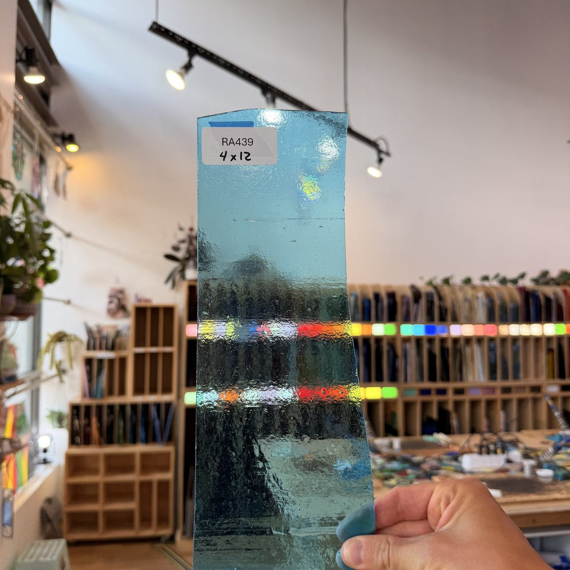Light Blue Transparent Wissmach Sheet Glass Wissmach Glass