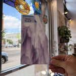 Light Purple White Textured Uroboros Fusible Sheet Glass Uroboros Glass