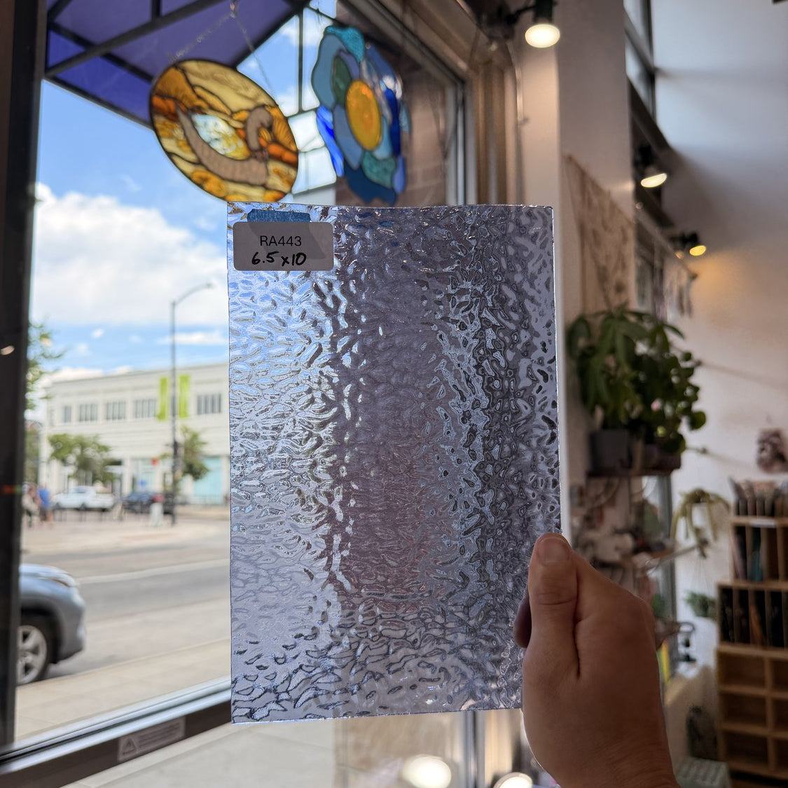 Light Purple English Muffle Sheet Glass Colorado Glassworks
