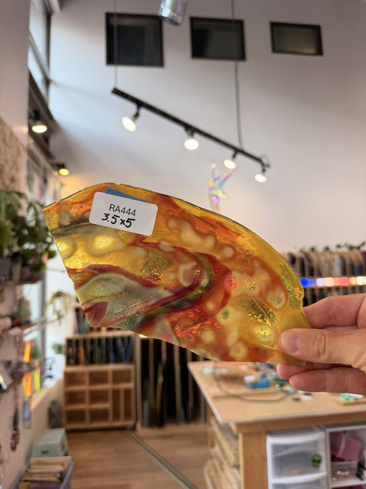 Mottled Multicolored Sheet Glass Colorado Glassworks