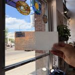 White Clear Mottled Sheet Glass Colorado Glassworks