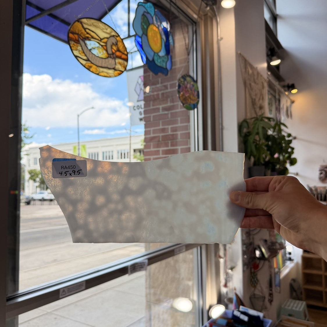 White Mottled Youghiogheny Sheet Glass Youghiogheny Glass Default Title