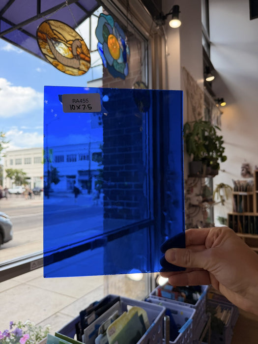 Medium Blue GNA Sheet Glass Colorado Glassworks
