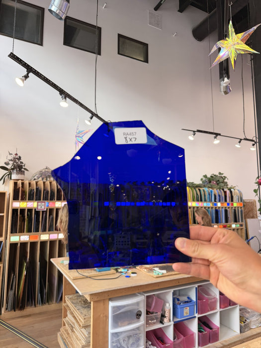 Dark Blue Transparent Sheet Glass Colorado Glassworks Default Title