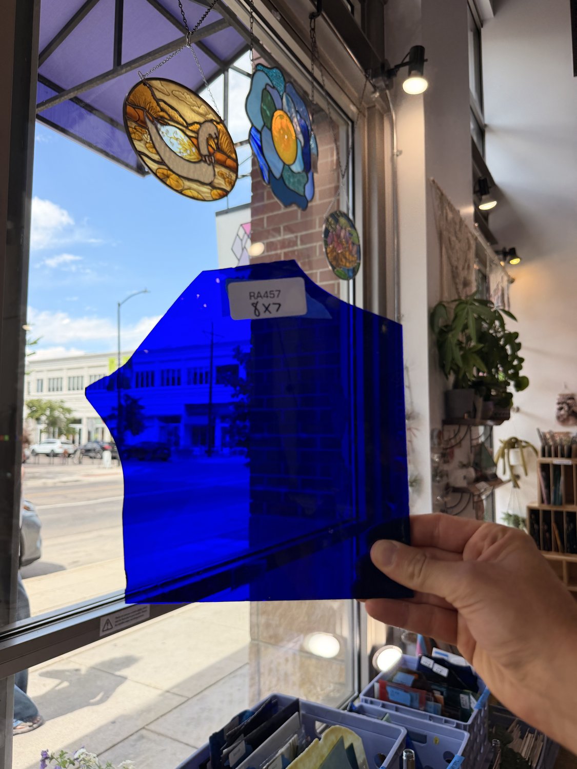 Dark Blue Transparent Sheet Glass Colorado Glassworks