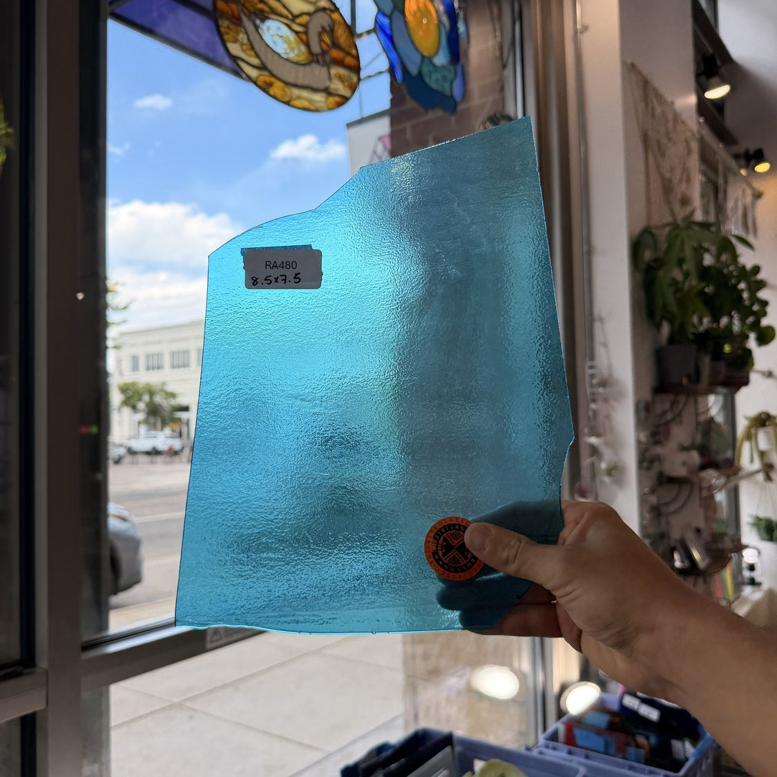 Transparent Blue Bullseye Fusible 90 COE Fusible Sheet Glass Bullseye Glass