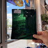 Deep Dark Green Teal Mouthblown