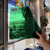 Emerald Green Transparent Mouthblown Antique
