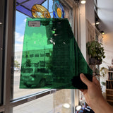 Emerald Green Transparent Mouthblown Antique
