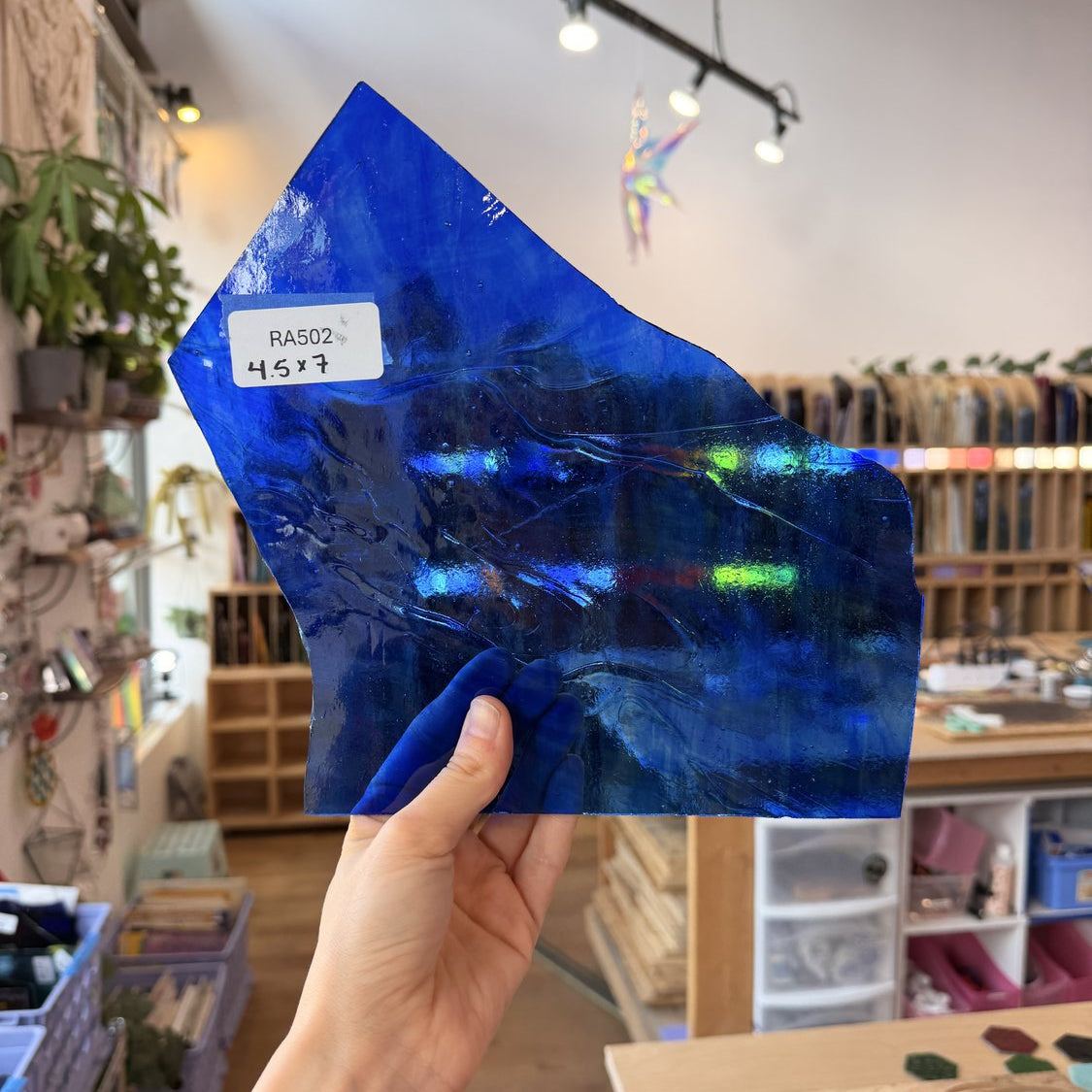 Mixed Cobalt Blue Transparent Sheet Glass Colorado Glassworks Default Title