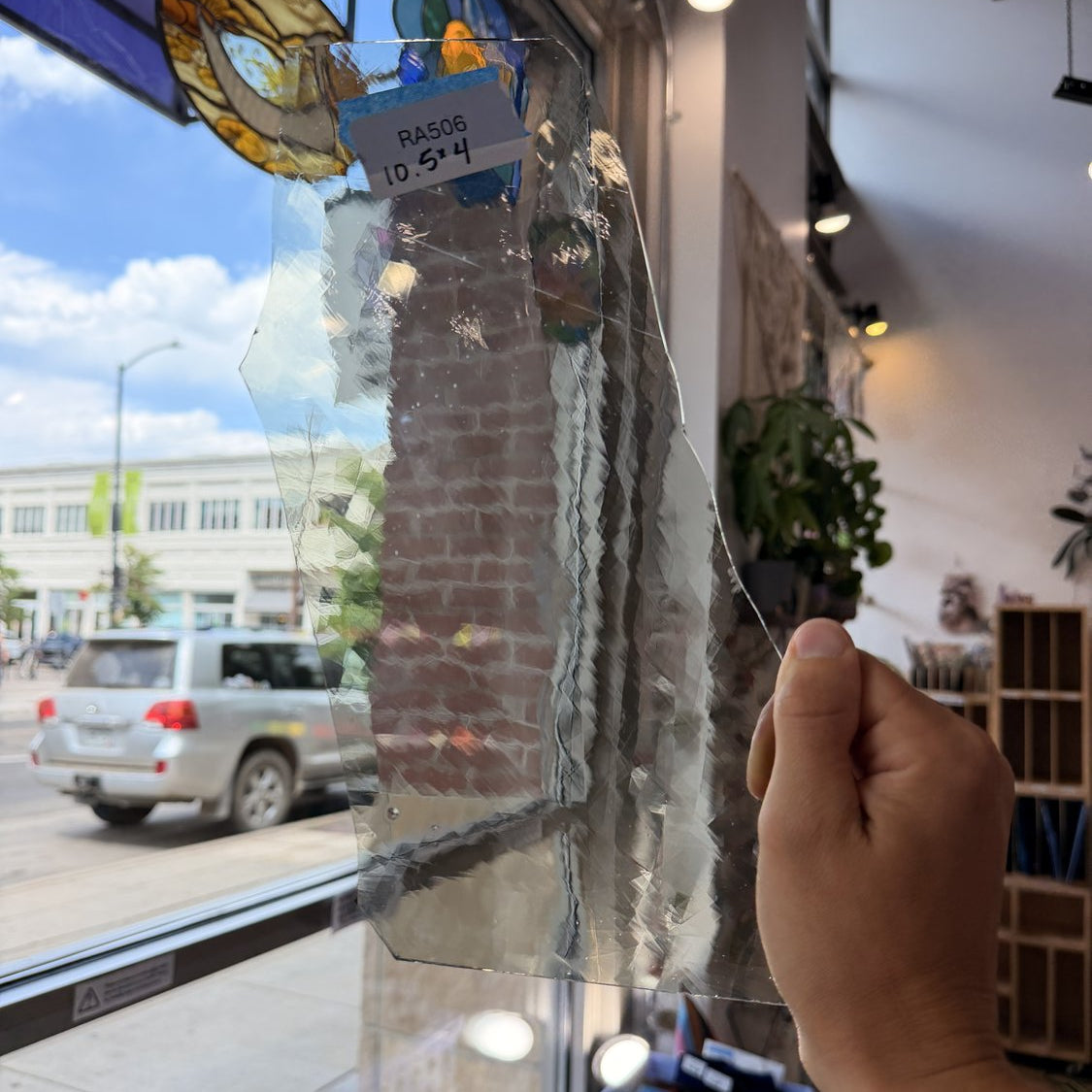 Light Gray Mouthblown GNA Sheet Glass Mouth Blown Glass Default Title