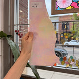 Light Pink Vintage Wispy Iridescent Spectrum