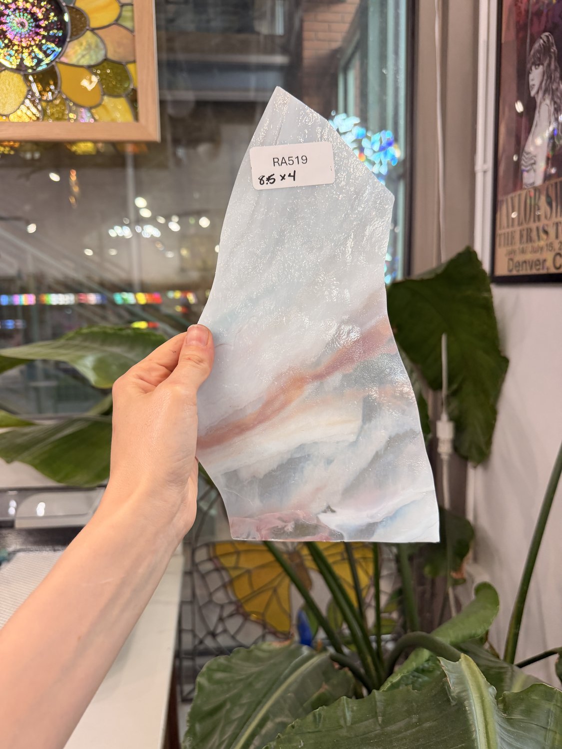 Clear Pink Stipple Youghiogheny – RA519