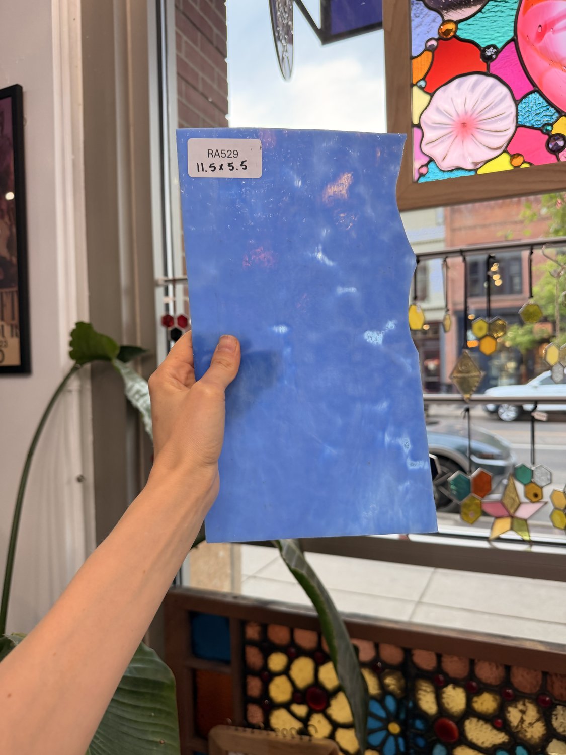 Periwinkle Blue Mottled