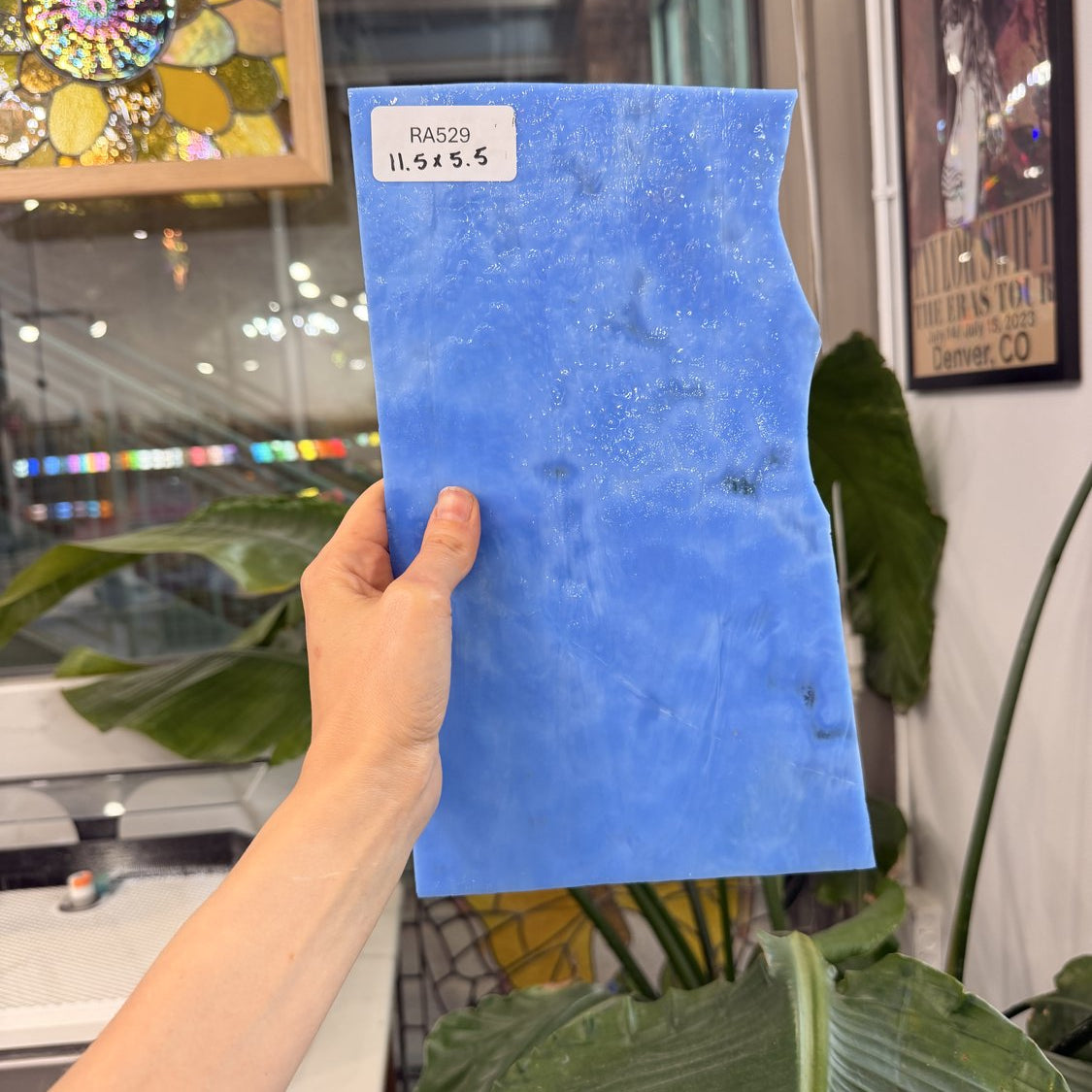Periwinkle Blue Mottled