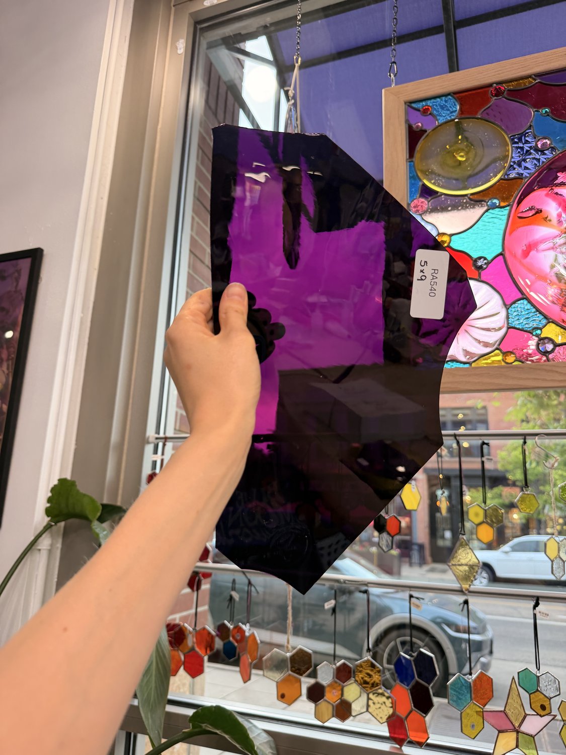 Dark Purple Vintage Mouthblown – RA540